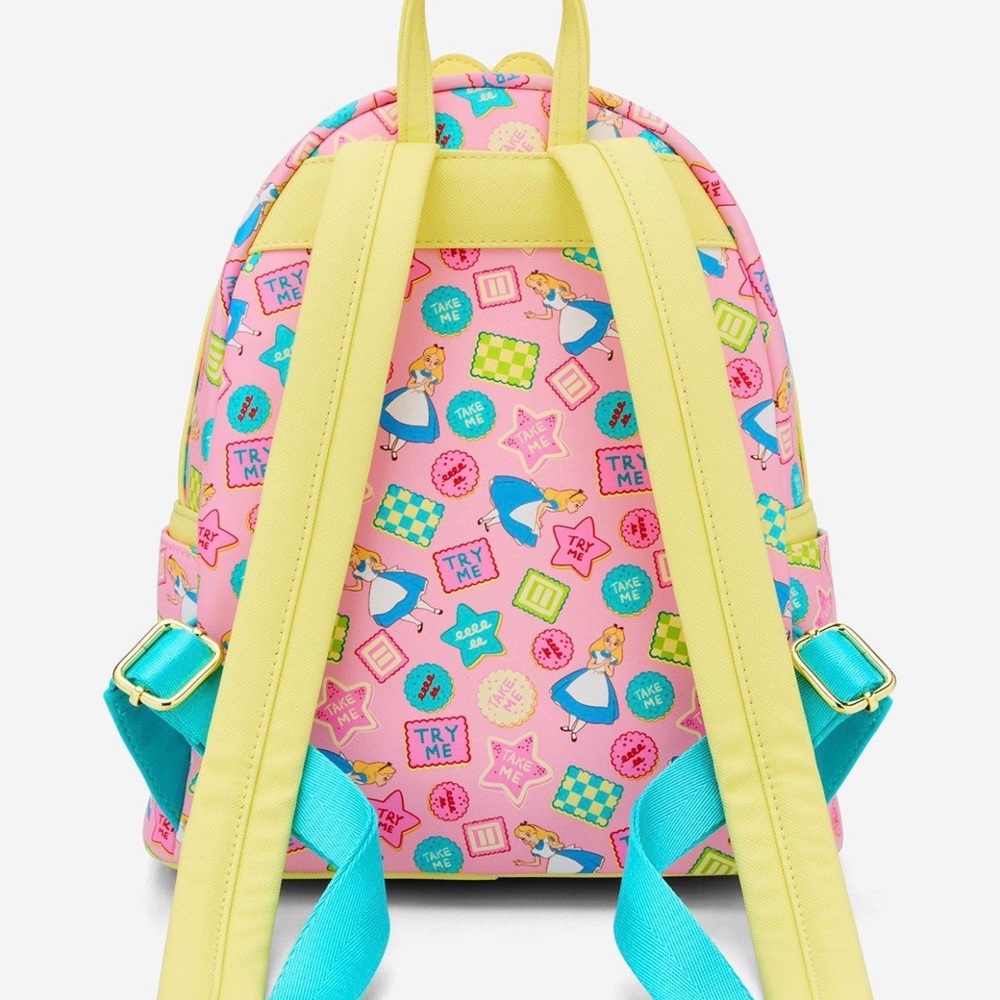 Loungefly Disney Alice in Wonderland  Mini Backpack AND matching wallet - Picture 5 of 10
